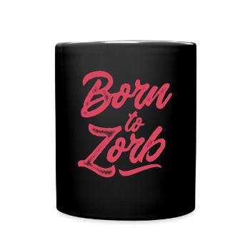 Né de Zorb, Zorbing - Mug uni - noir - Devant