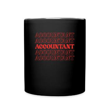 Comptable Comptable Comptable Finance Statistiques Données - Mug uni - noir - Devant
