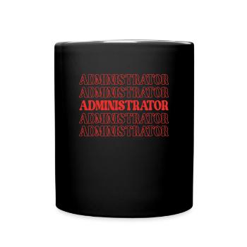 Administrateur Admin Appréciation administrative - Mug uni - noir - Devant