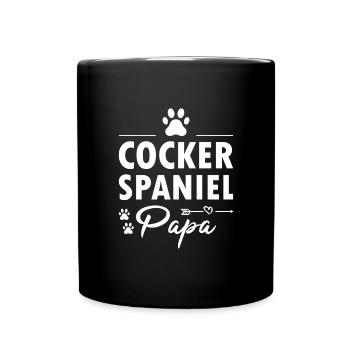Chien Corgi Papa - Mug uni - noir - Devant