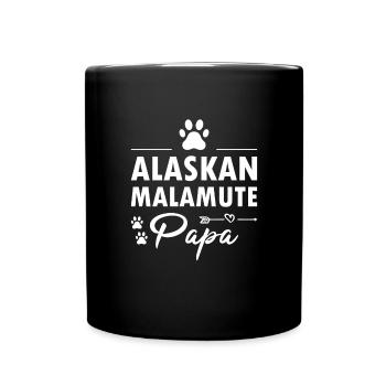 Alaskan Malamute Dad - Full Colour Mug - black - Front