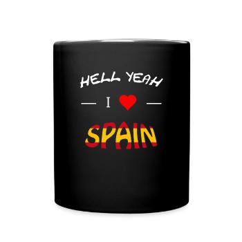 Spain, made in spain, spain, Madrid, i love spain - Tasse einfarbig - Schwarz - Vorne