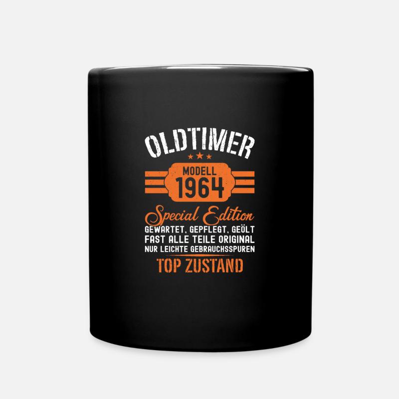 60. Geburtstag 60 Jahre Oldtimer Geschenk 1964 - Tasse einfarbig - Schwarz