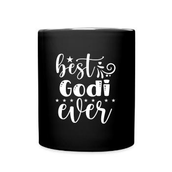 Wöd Godi beste Godi Taufpatin Österreich Taufe - Tasse einfarbig - Schwarz - Vorne