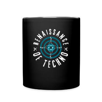 Renaissance of Techno Rave Party Design - Tasse einfarbig - Schwarz - Vorne