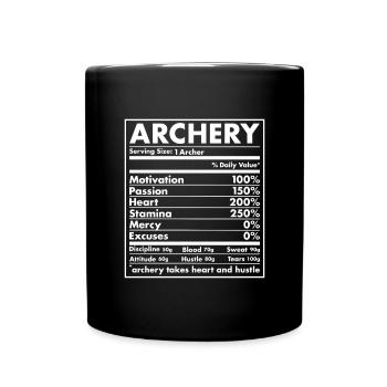 Sport Nutrition Archery - Full Colour Mug - black - Front