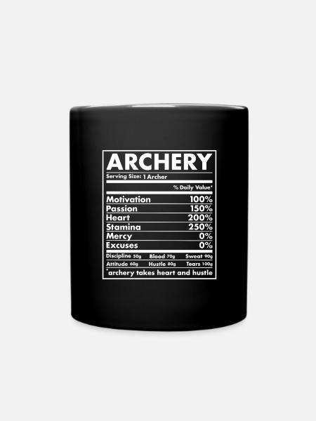 Sport Nutrition Archery - Tasse einfarbig - Schwarz
