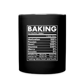 Baker Nutrition Pâtisserie - Mug uni - noir - Devant