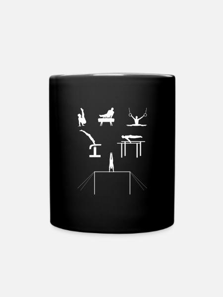 Kunstturnen Bodenturnen Gymnastik - Tasse einfarbig - Schwarz