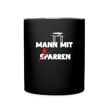 Kunstturnen Barrenturnen - Tasse einfarbig - Schwarz - Vorne