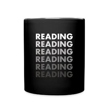 Reader Reading - Tasse einfarbig - Schwarz - Vorne