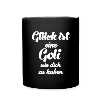 Glück ist es eine Goli wie dich zu haben Patentant - Tasse einfarbig - Schwarz - Vorne