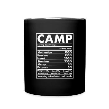 Camper Nutrition Camping - Mug uni - noir - Devant