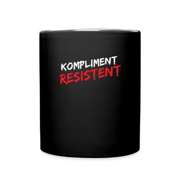 Lustige Sprüche Beziehung - Tasse einfarbig - Schwarz - Vorne