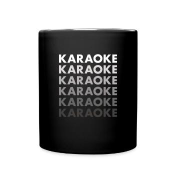 Singer Karaoke - Tasse einfarbig - Schwarz - Vorne