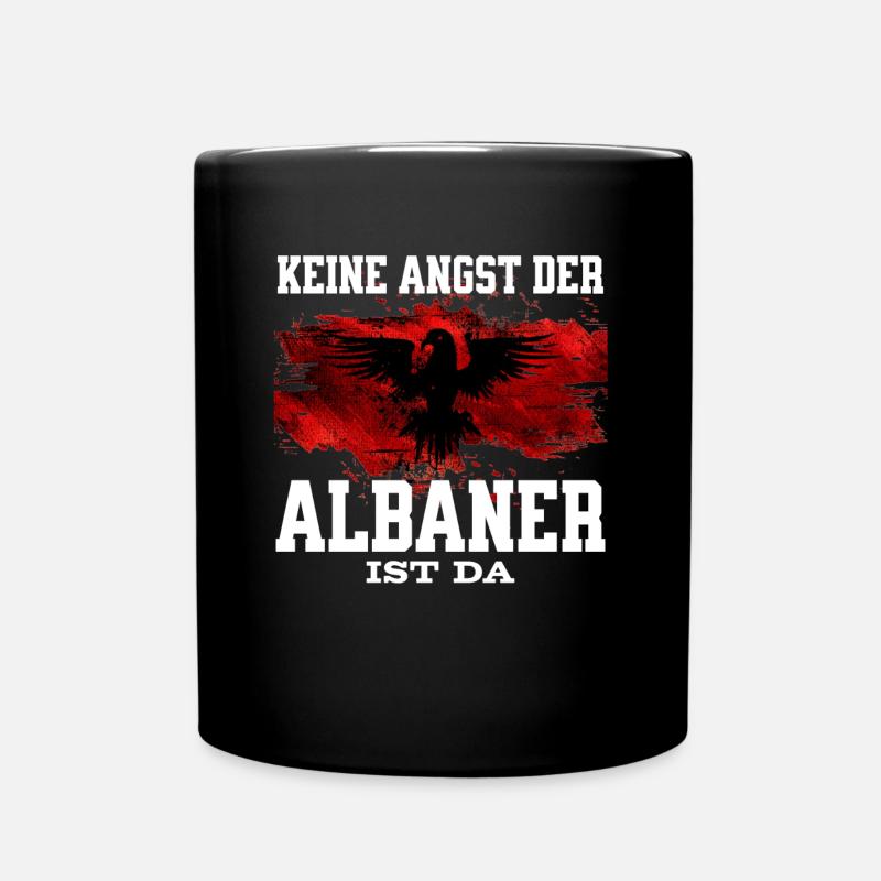 Don't worry, the Albanians are there - Full Colour Mug - black