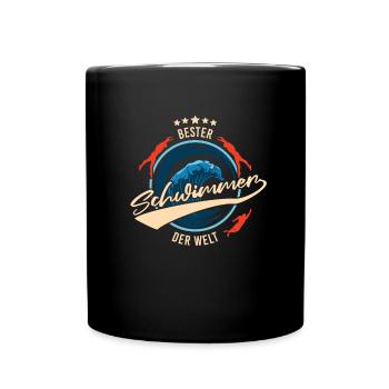 Schwimmbad Schwimmen Schwimmer - Tasse einfarbig - Schwarz - Vorne
