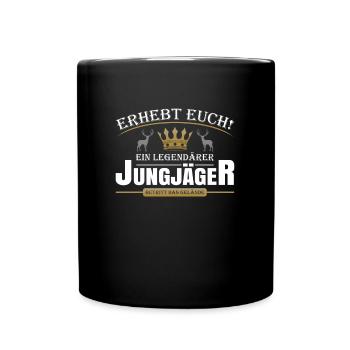 Legendärer Jungjäger - Tasse einfarbig - Schwarz - Vorne