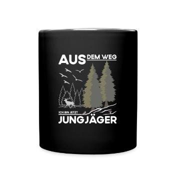 Jungjäger - Tasse einfarbig - Schwarz - Vorne