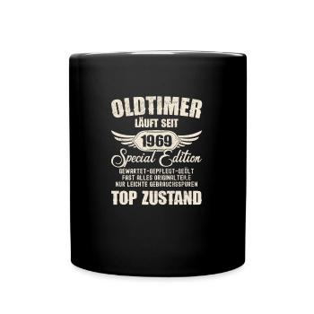 55th Birthday 55 Years Classic Car Gift 1969 - Full Colour Mug - black - Front