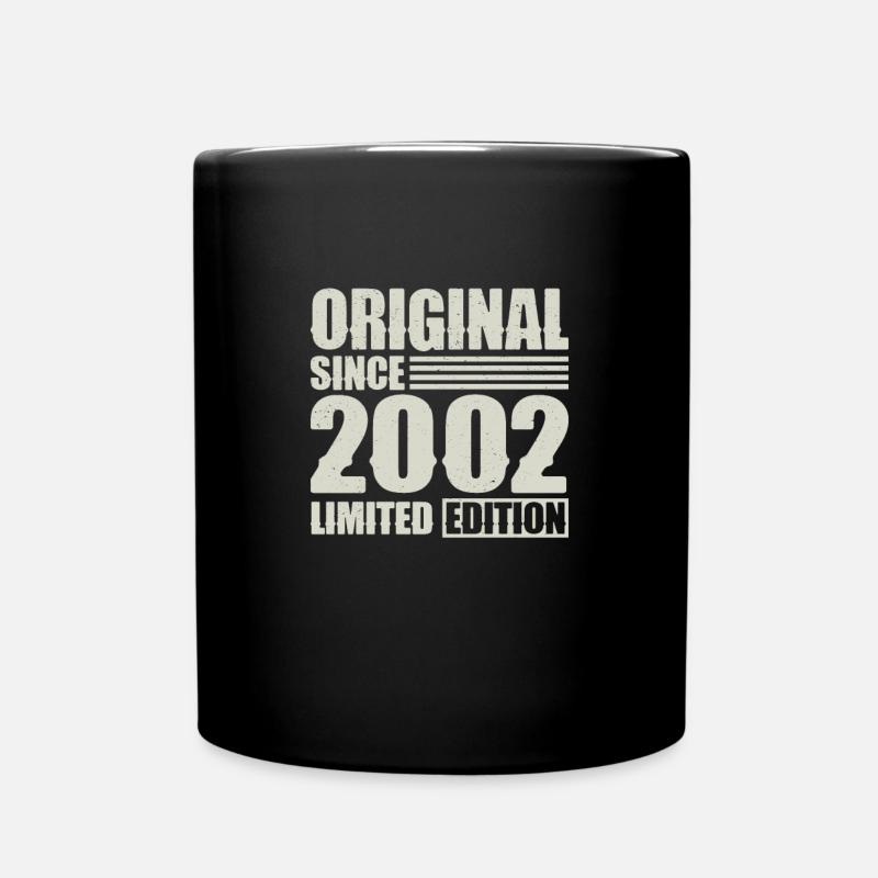 Original since 2002 Geburtstag 22 Jahre - Tasse einfarbig - Schwarz