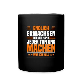 Jugendliche Feier Jugendweihe - Tasse einfarbig - Schwarz - Vorne