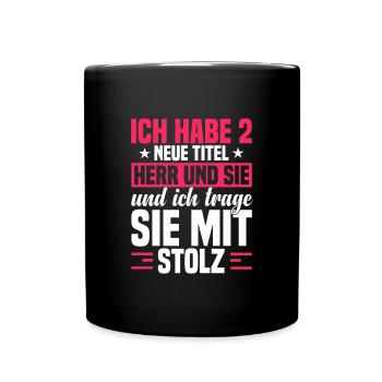 Erwachsen Werden Jugendweihe Feier - Tasse einfarbig - Schwarz - Vorne