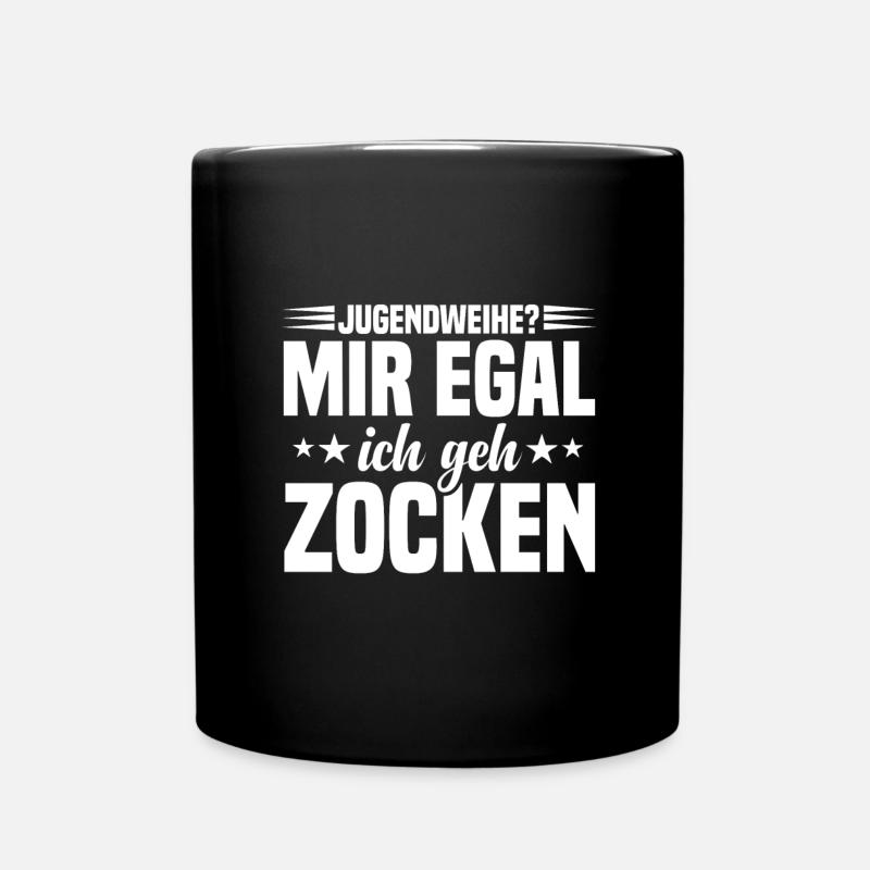 Jugendweihe Feier Sprüche zur Jugendweihe - Tasse einfarbig - Schwarz
