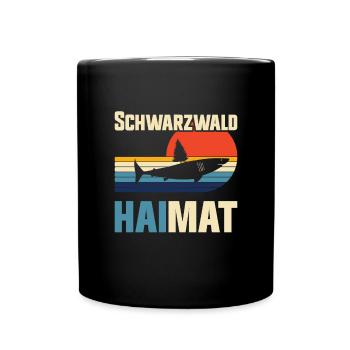 Schwarzwälder Schwarzwaldbub Schwarzwald - Tasse einfarbig - Schwarz - Vorne