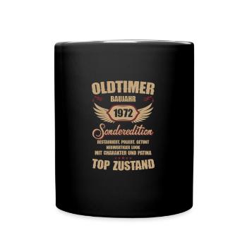 52e anniversaire 52 ans de voiture classique 1972 - Mug uni - noir - Devant