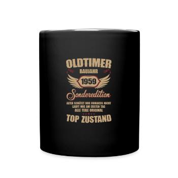 65th Birthday 65 Years Classic Car Gift 1959 - Full Colour Mug - black - Front