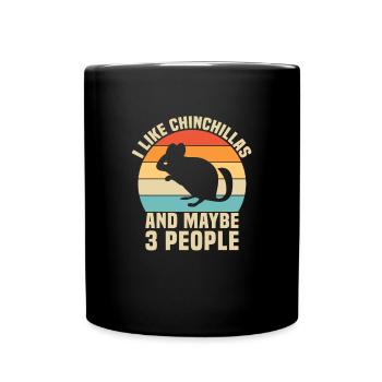 Chinchilla - Tasse einfarbig - Schwarz - Vorne