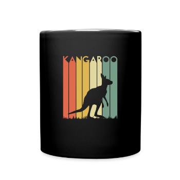 Kangaroo - Full Colour Mug - black - Front