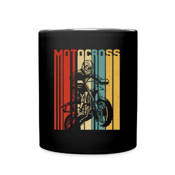Motocross MX Supercross Enduro Dirt Bike - Mug uni - noir - Devant