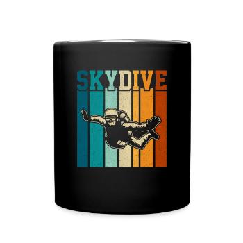 Skydiving Skydive Skydiver - Full Colour Mug - black - Front
