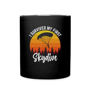 Parachutisme Parachutisme Parachutiste - Mug uni - noir - Devant