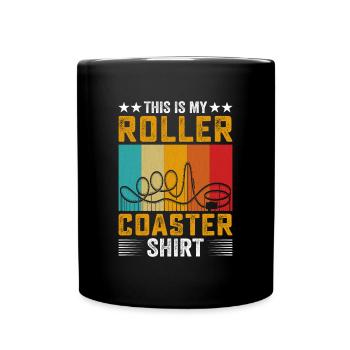 Roller Coaster Theme Park - Full Colour Mug - black - Front