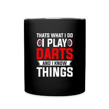 Darts Player 180 Dart - Full Colour Mug - black - Front