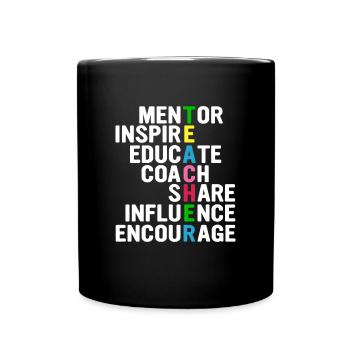 Enseignant - Mug uni - noir - Devant