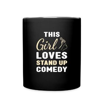 Comédien This Girl Loves Stand Up Comedy - Mug uni - noir - Devant