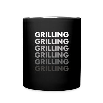 Griller Grilling - Full Colour Mug - black - Front