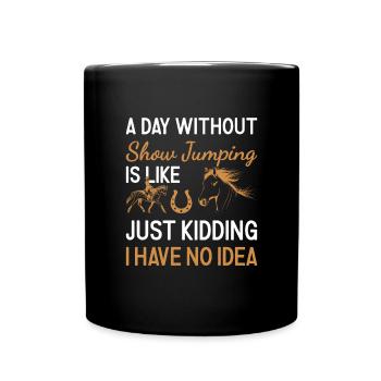 Jumper Une journée sans saut d’obstacles - Mug uni - noir - Devant