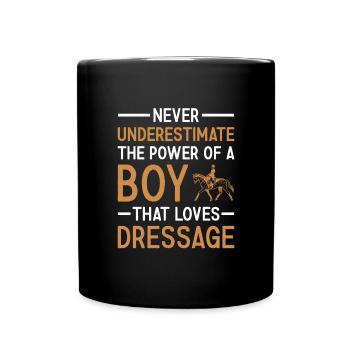 Rider Never Underestimate The Power Of A Boy - Full Colour Mug - black - Front