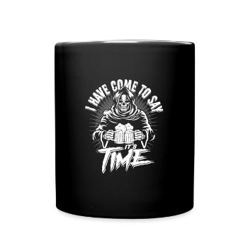 L’heure de la bière Grim Reaper est drôle - Mug uni - noir - Devant