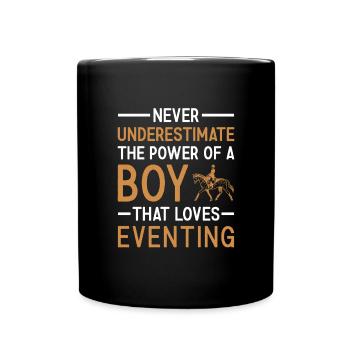 Rider Never Underestimate The Power Of A Boy - Full Colour Mug - black - Front