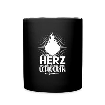Amoureux du professeur mon cœur Chers enseignants, chers enseignants - Mug uni - noir - Devant