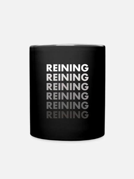Reiner Reining - Tasse einfarbig - Schwarz