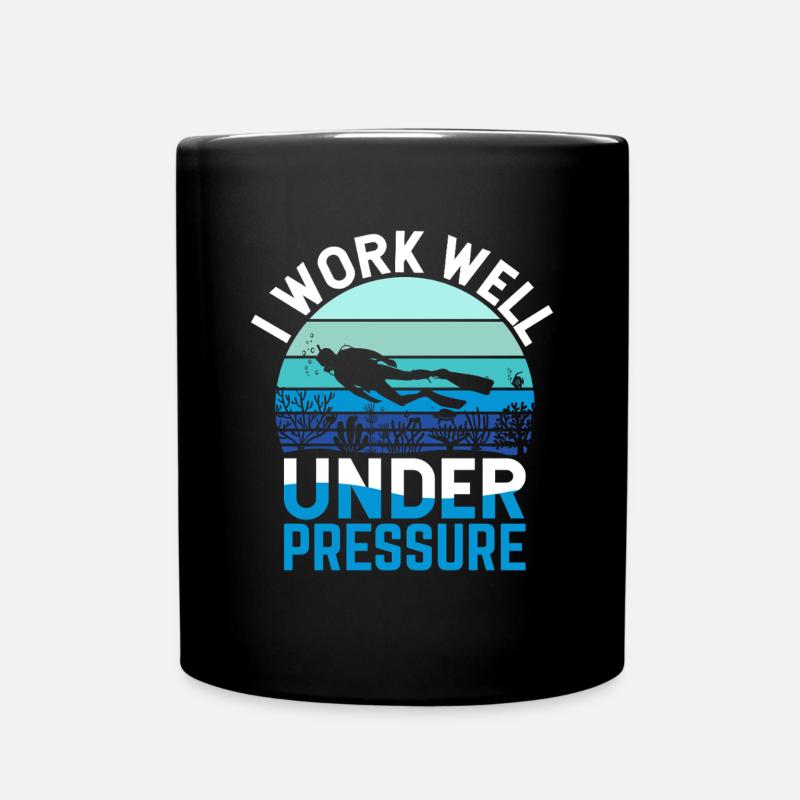Plongée Plongée sous-marine Funny Scuba Diver - Mug uni - noir