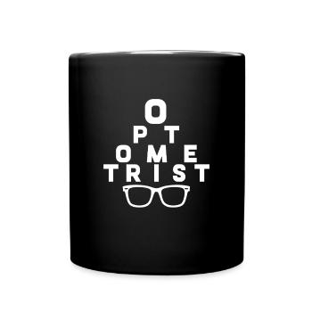 Optiker Optometrist - Tasse einfarbig - Schwarz - Vorne