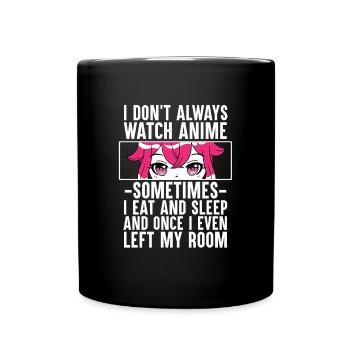 Cosplay d’anime - Mug uni - noir - Devant